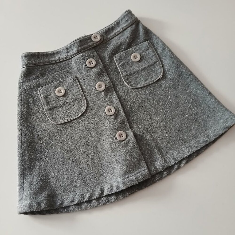 Petit Bateau Cotton/ Poly Tweed Skirt - 3T
